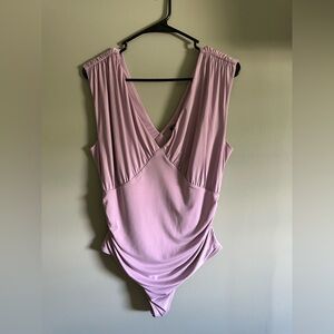 Express Lavender Body Contour compression Bodysuit size large NWT